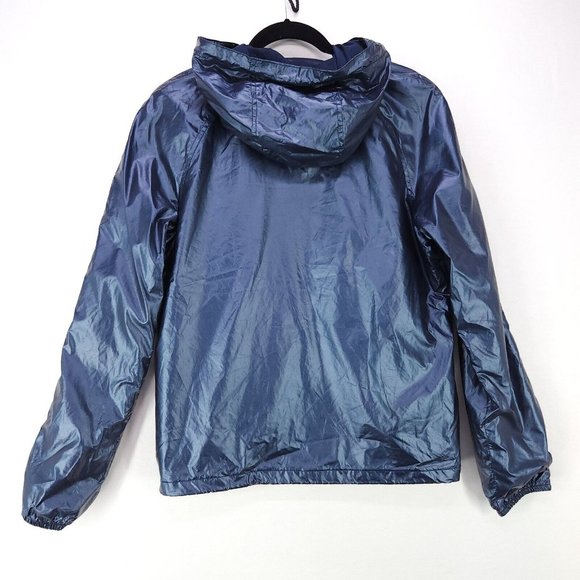 Tommy Jeans Windbreaker Hoodie Jacket Womens Medium Pocket Half Zip Oversized - Picture 2 of 16